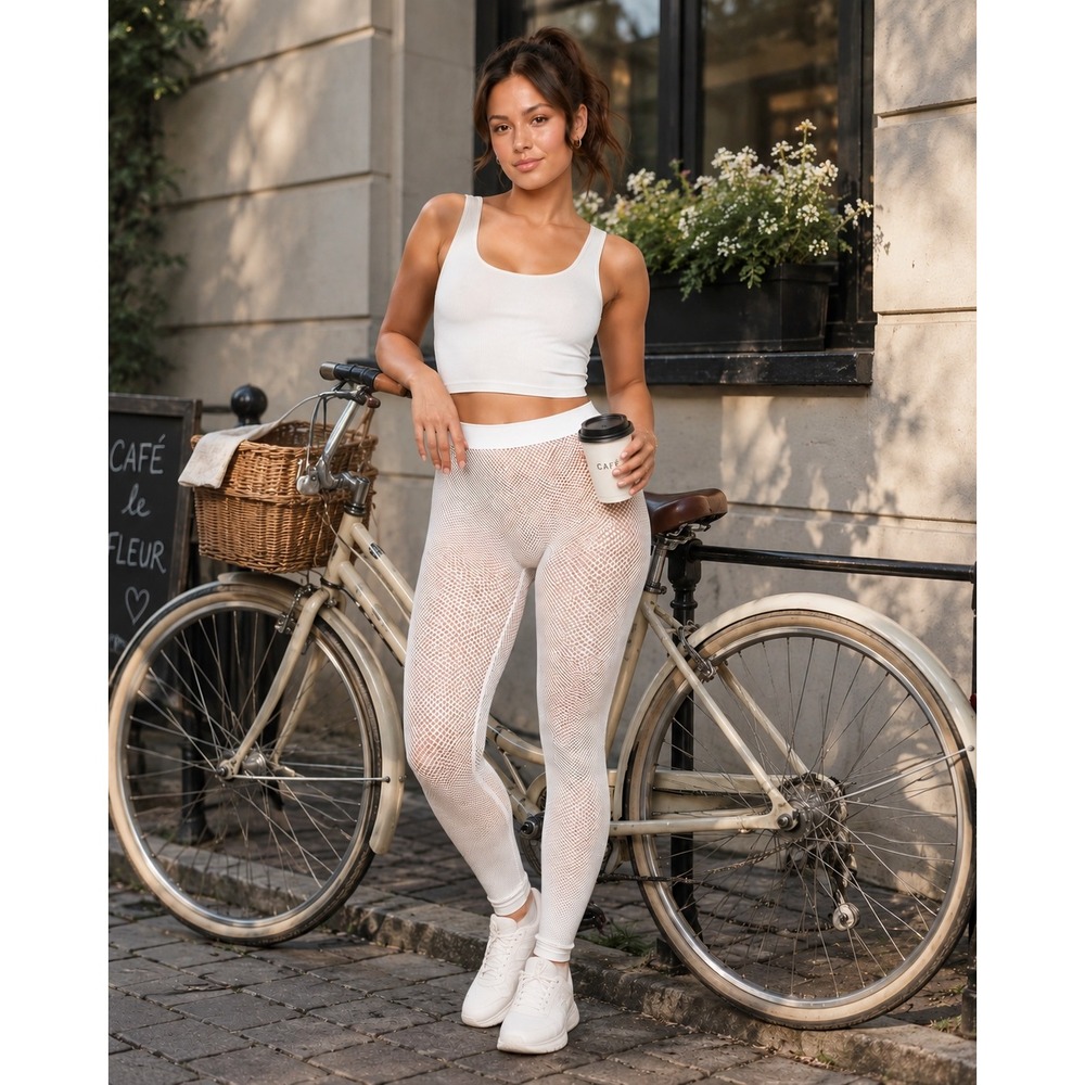 SKIMS Perforated Seamless Leggings NEW Marble Medium